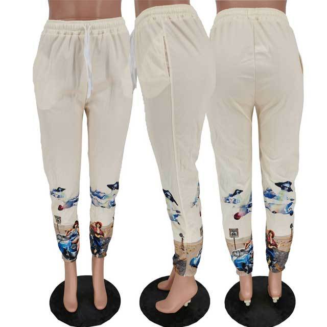 Fashion Print Casual Jogger Pant