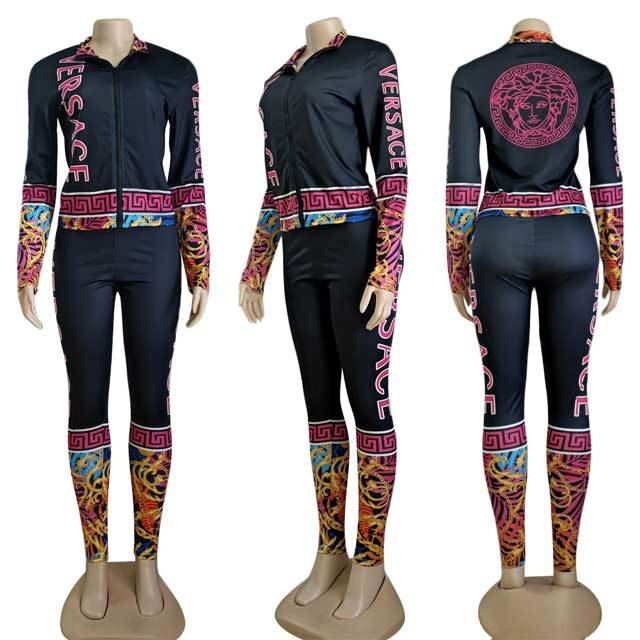 Printed Long Sleeve Jogging Suit