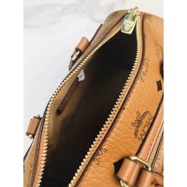 Leather Fashion Print Boston Bag