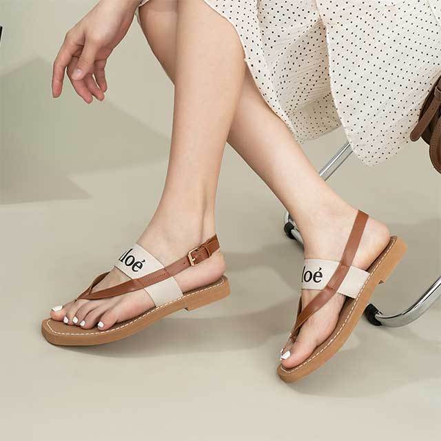 Trendy Casual Style Flip Flop Sandals