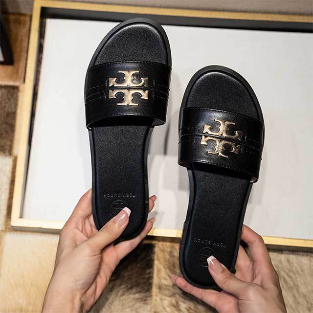 Brand Fashion Open Top Flat Slides Shoes