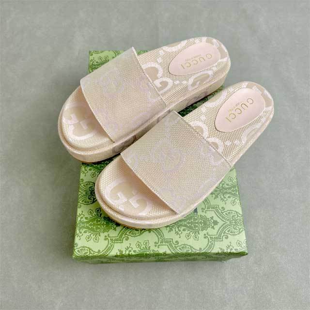 Letters Embroidery Design Platform Slides Shoes