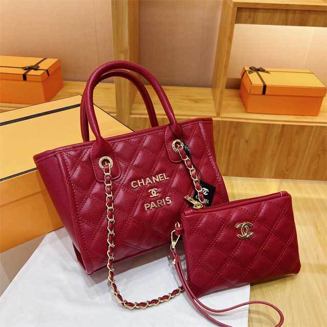 Leather Chained Women Handbag