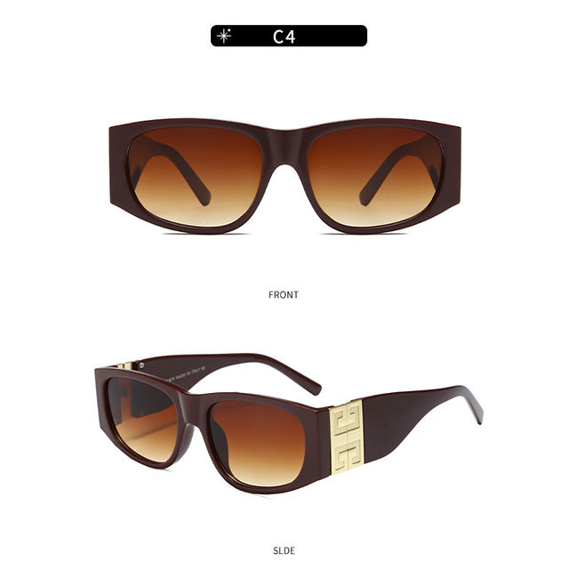 Rectangle Frame Brand Fashion Sunglasses