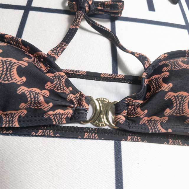 Printed Halter Top Swimsuit Set