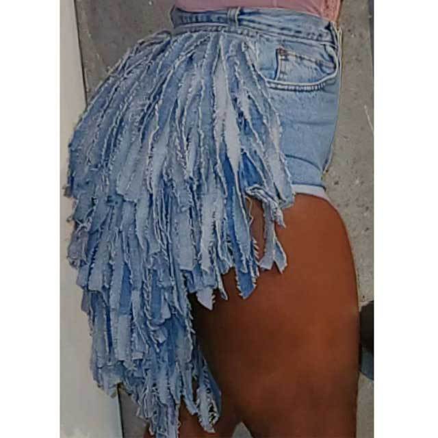 Chic Tassel Short Jeans