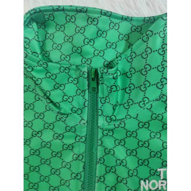 Printed Jacket Top Pants Set