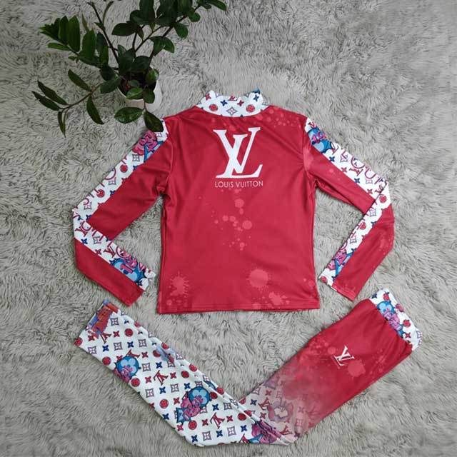 Printed Long Sleeve Top Jogging Suit