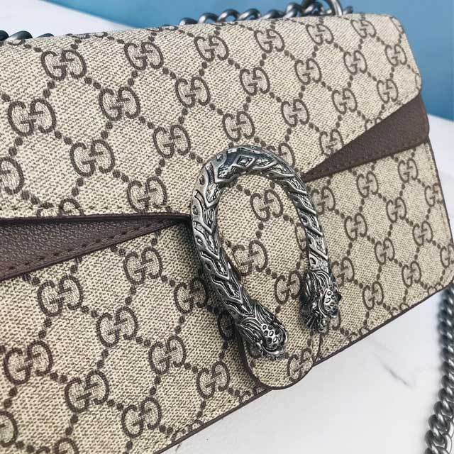 Printed Chained Crossbody Bag