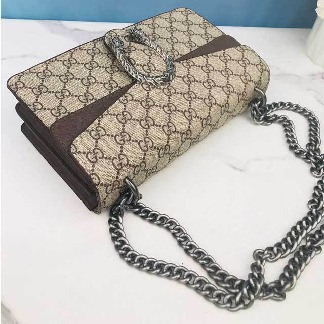 Printed Chained Crossbody Bag