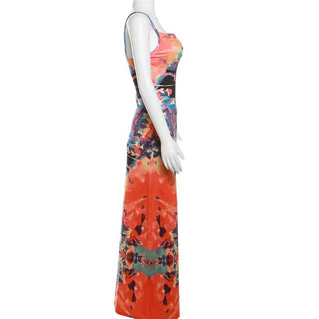 Printed Cami Maxi Dress