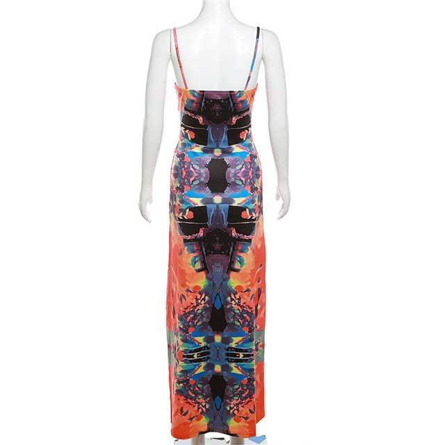 Printed Cami Maxi Dress