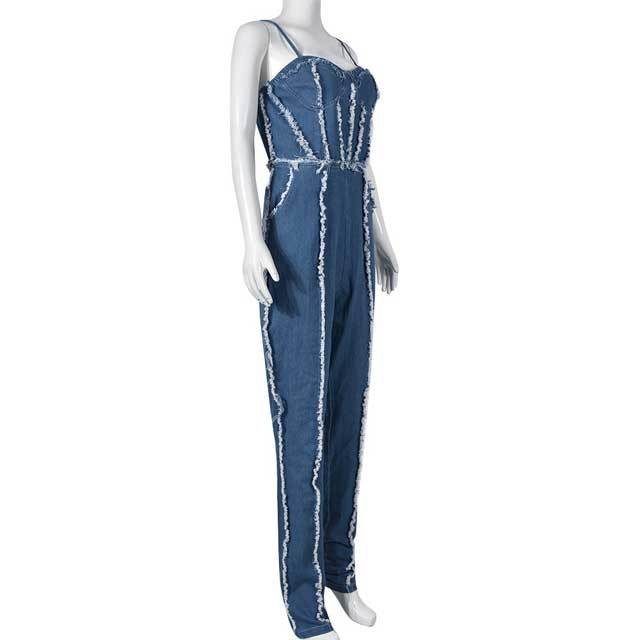 Denim Cami Casual Jumpsuit