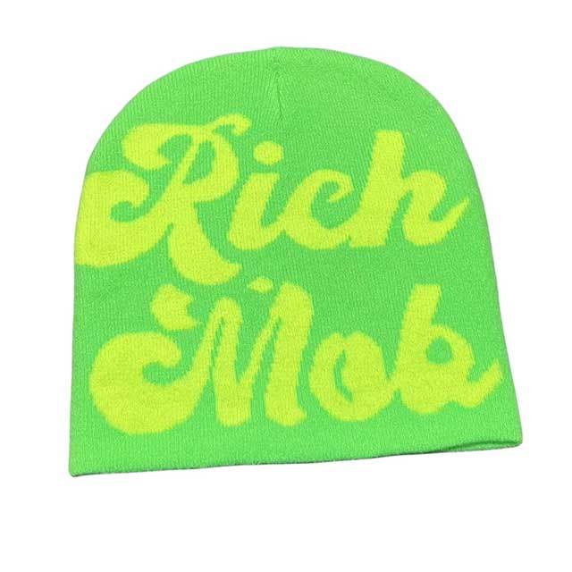 Lettered Woolen Casual Style Unisex Beanies Hat