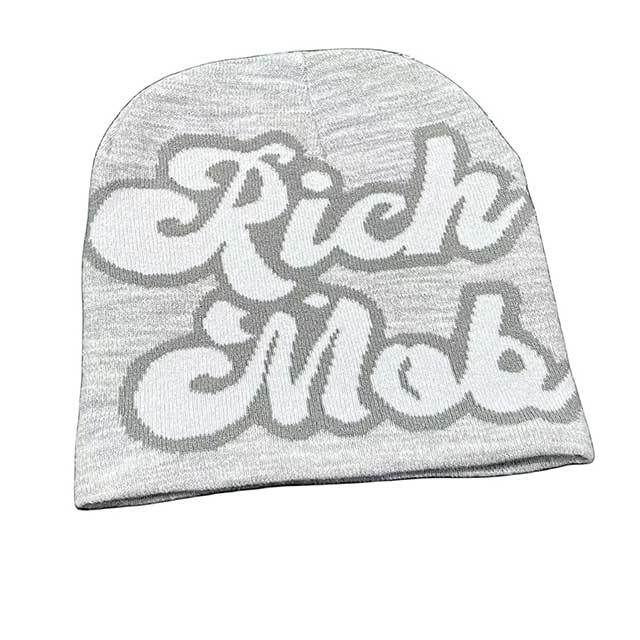 Lettered Woolen Casual Style Unisex Beanies Hat