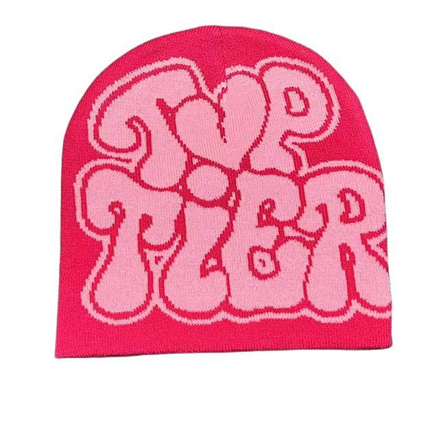 Jacquard Letters Woolen Knitted Beanies