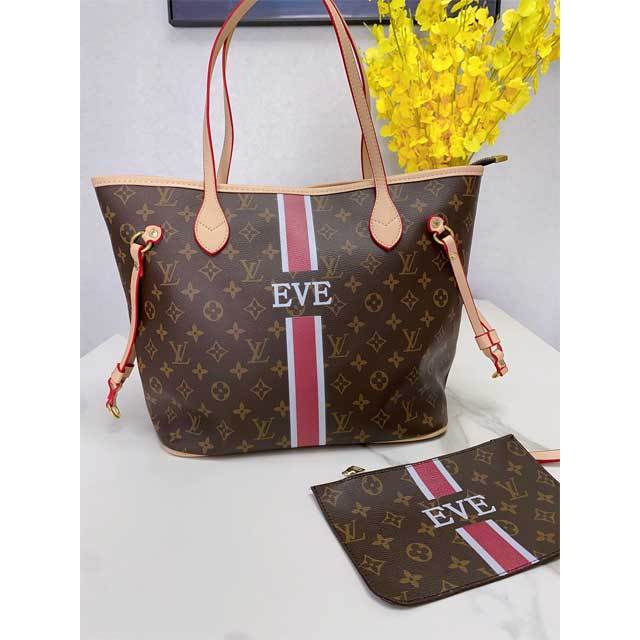 Printed Leather Women Shopping Handbag