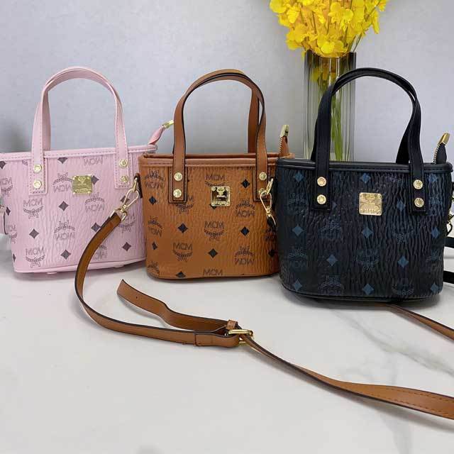 Printed Leather Crossbody Handbag