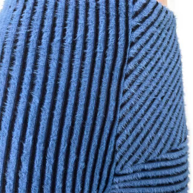 Knit Striped Stacked Pants