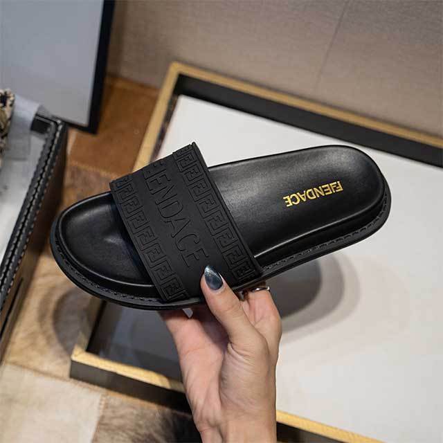 Casual Style Open Toe Letters Design Flat Slides