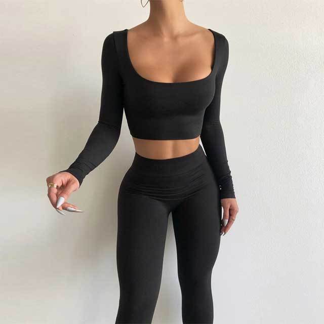 Basic Long Sleeve Jogging Suit