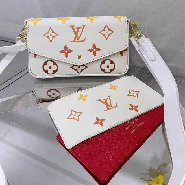 Printed Leather Fashion Messenger Bag