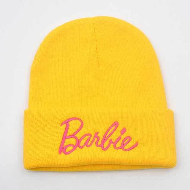 Letters Embroidered Knitted Beanie Hat