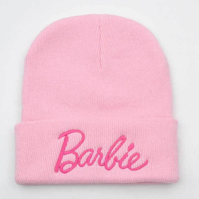 Letters Embroidered Knitted Beanie Hat