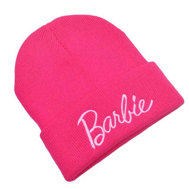 Letters Embroidered Knitted Beanie Hat