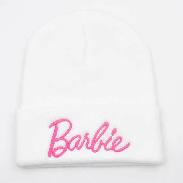 Letters Embroidered Knitted Beanie Hat