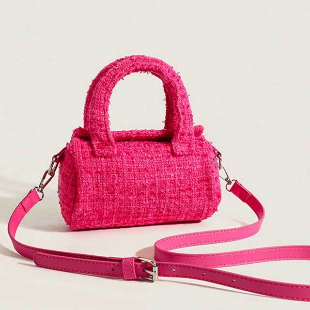 Fashion Design Cylindrical Crossbody Pillow Bag