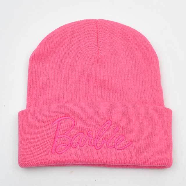 Letters Embroidered Knitted Beanie Hat