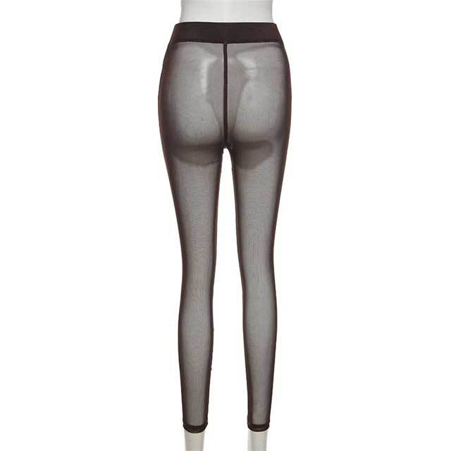 Mesh High Waist Skinny Legging