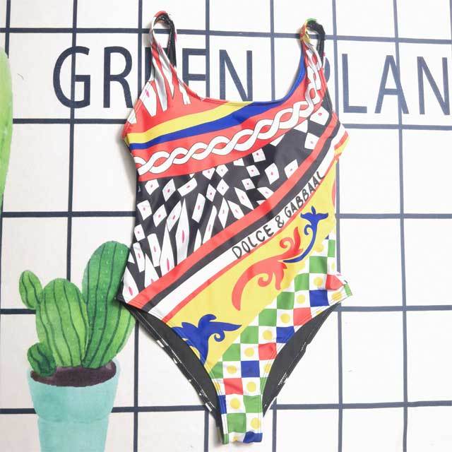 Printed Backless Fashion Swimsuit