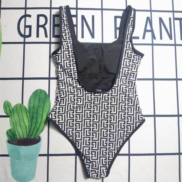 Printed Fashion Backless Women Swimsuit