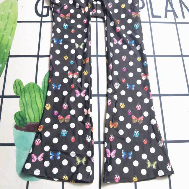 Printed Backless Bell Jumpsuit