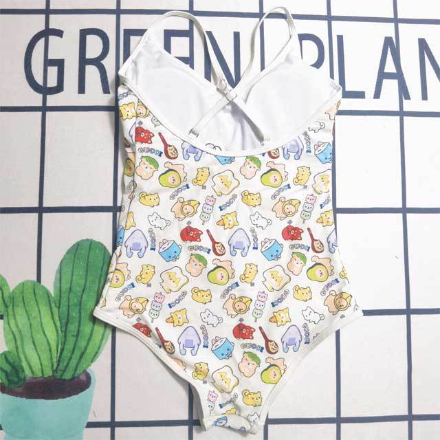 Cartoon Print Sexy One Piece