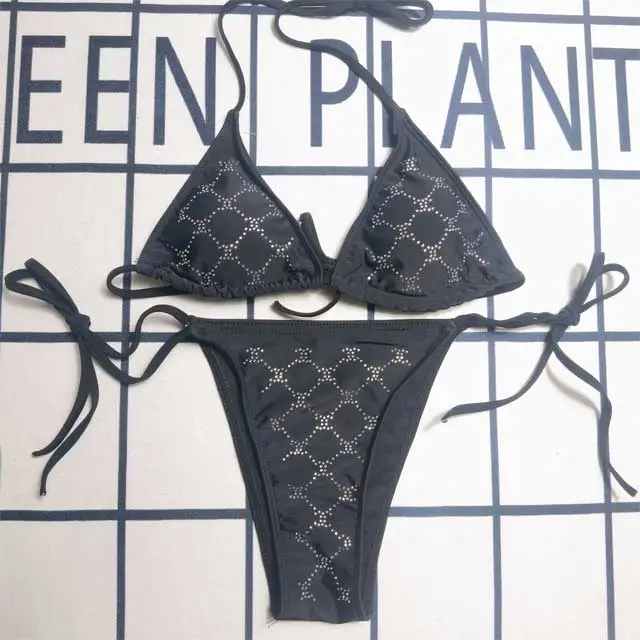 Rhinestones Sexy Bikini Set