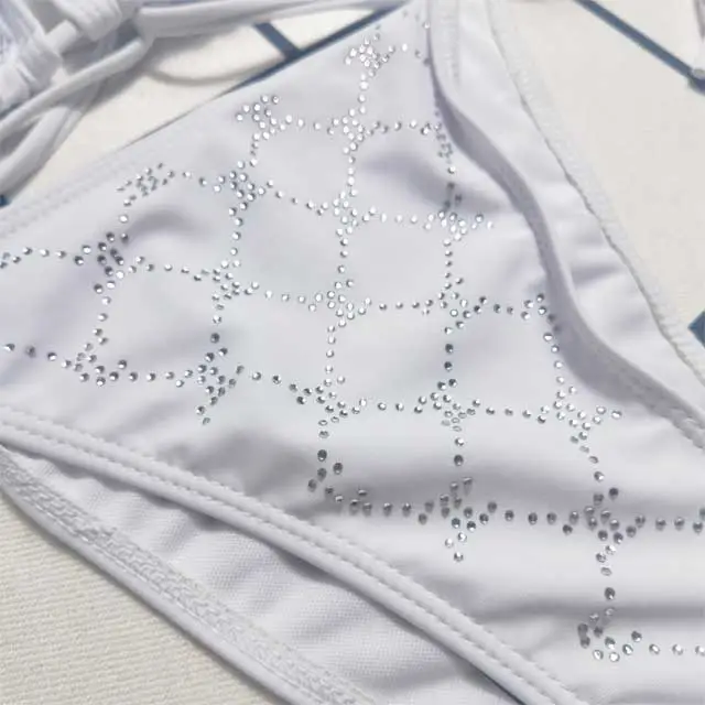 Rhinestones Sexy Bikini Set