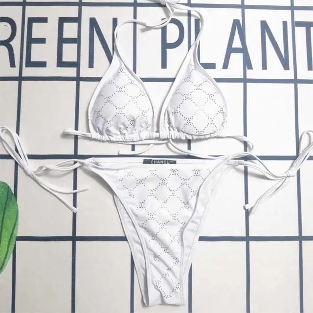 Rhinestones Sexy Bikini Set