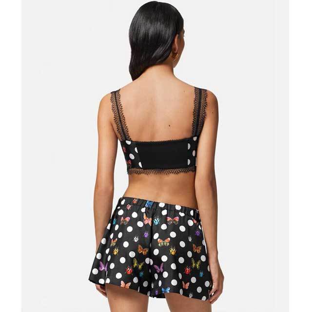 Butterfly Print High Waist Bathing Suit