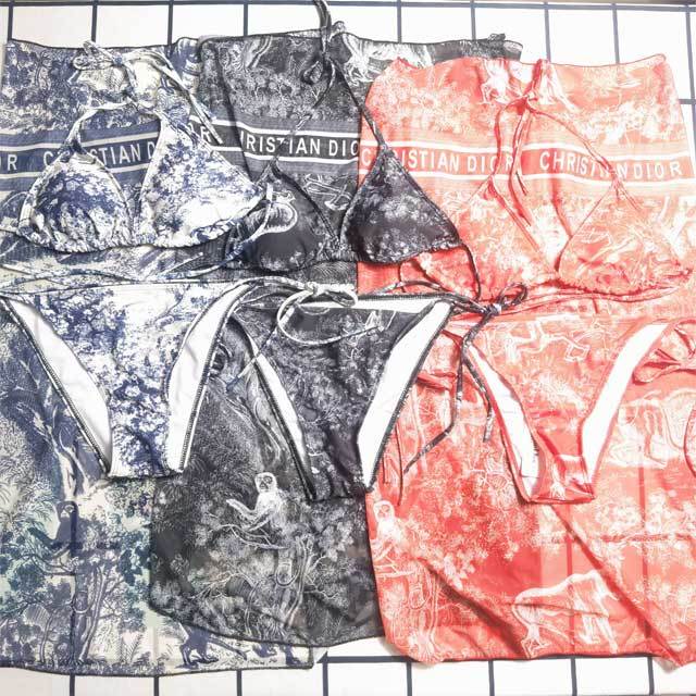 Tie Dye 3 Piece Swimsuit Set