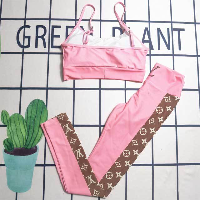 Printed Bra Top Skinny Jogger Set