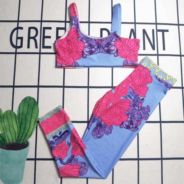 Printed Tank Top Casual Pants Set
