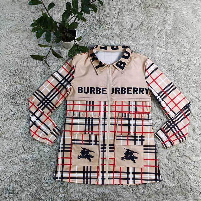 Printed Zipper Long Sleeve Jacket