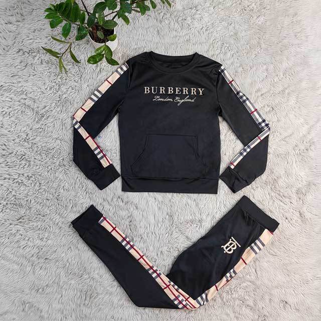 Embroidery Plaid Casual Jogging Suit