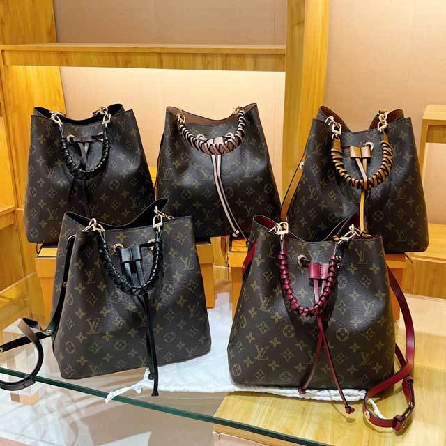 Leather Fashion Printed Bucket Bag