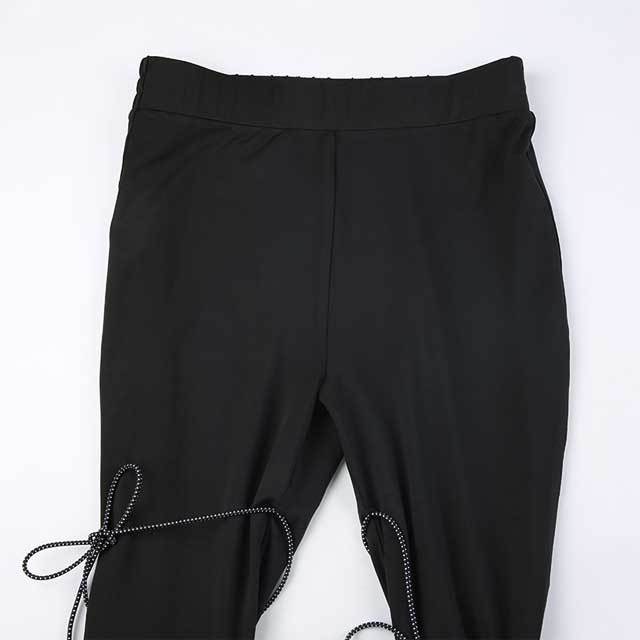 Strappy High Waist Jogger Pant