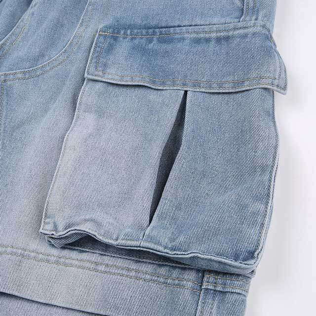 Big Pockets High Waist Cargo Jeans