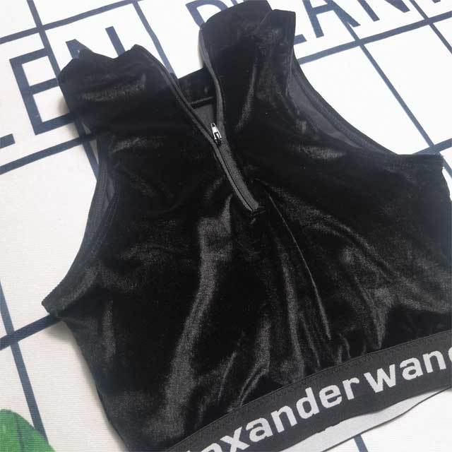 Velvet Tank Top Skinny Jogging Suit